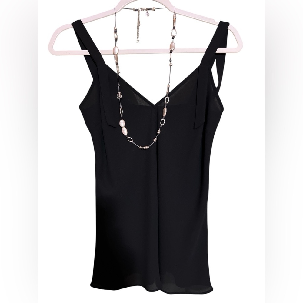 Trouve Black Fitted Bustier Blouse